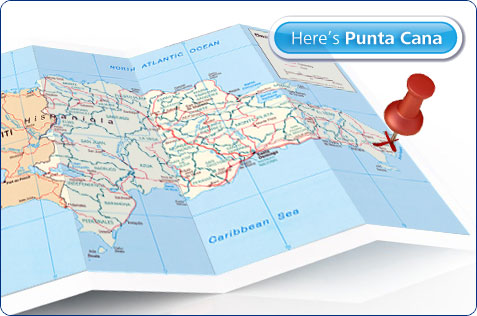 map of punta cana